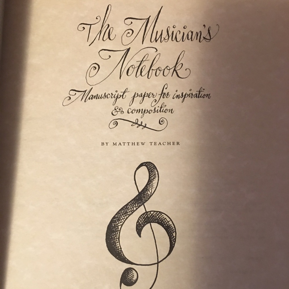 Musicians Notebook: music composition book